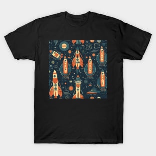 Rocket Pattern T-Shirt